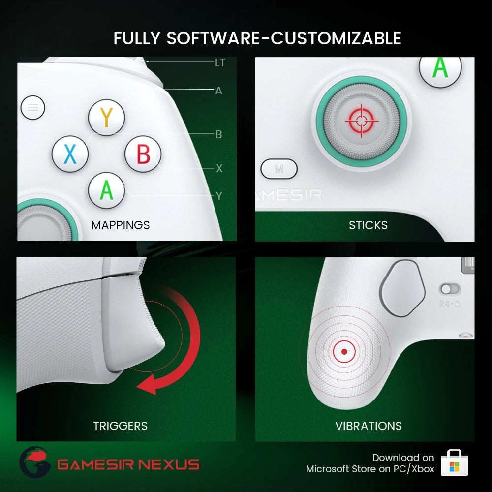 GameSir G7 SE Xbox Gaming Controller Wired Gamepad for Xbox Series X, Xbox Series S, Xbox One, with Hall Effect joystick para pc