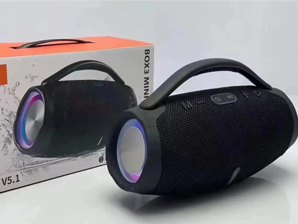 100W High-Power Bluetooth Speaker Outdoor Portable Waterproof RGB Color Light Wireless Subwoofer 360 Stereo Surround TWS Speaker