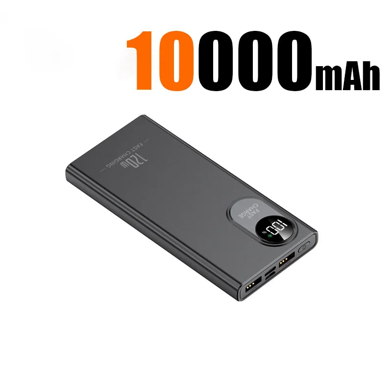 2026 New 500000mAh Power Bank – 120W Super Fast Charging Portable Battery with Digital Display for All Phones