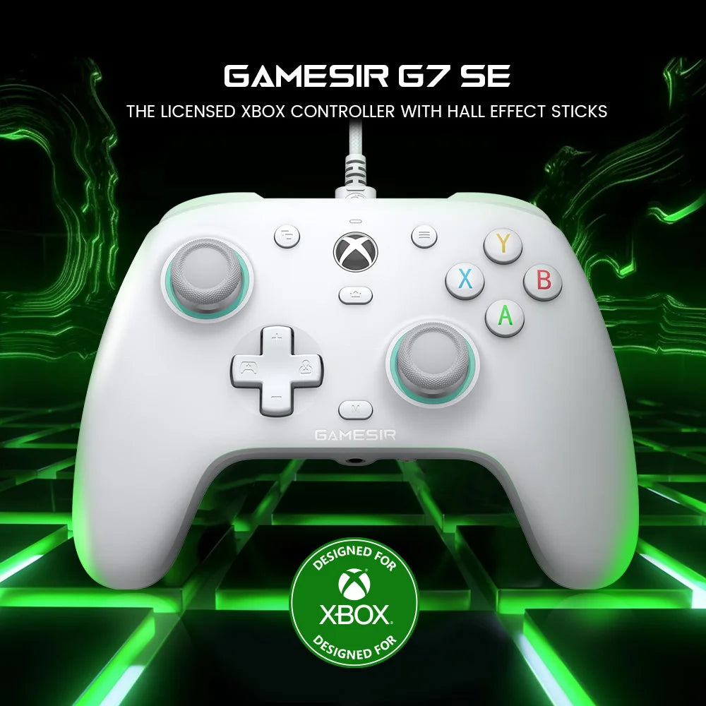 GameSir G7 SE Xbox Gaming Controller Wired Gamepad for Xbox Series X, Xbox Series S, Xbox One, with Hall Effect joystick para pc