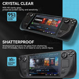 Steam Deck/Steam Deck Oled Tempered Glass Screen Protector 2.5D Curved Edge 9H Hardness Shatterproof Anti-Scratch HD Bubble-Free