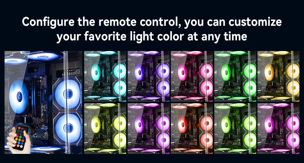 YEAH MAGIC Gaming Desktop AMD Ryzen 5 5600GT 3.9GHz 16GB(8G*2) DDR4 3200 1T NVME SSD ARGB 7 Fans Win 11 Home Gamer Desktop WIFI6