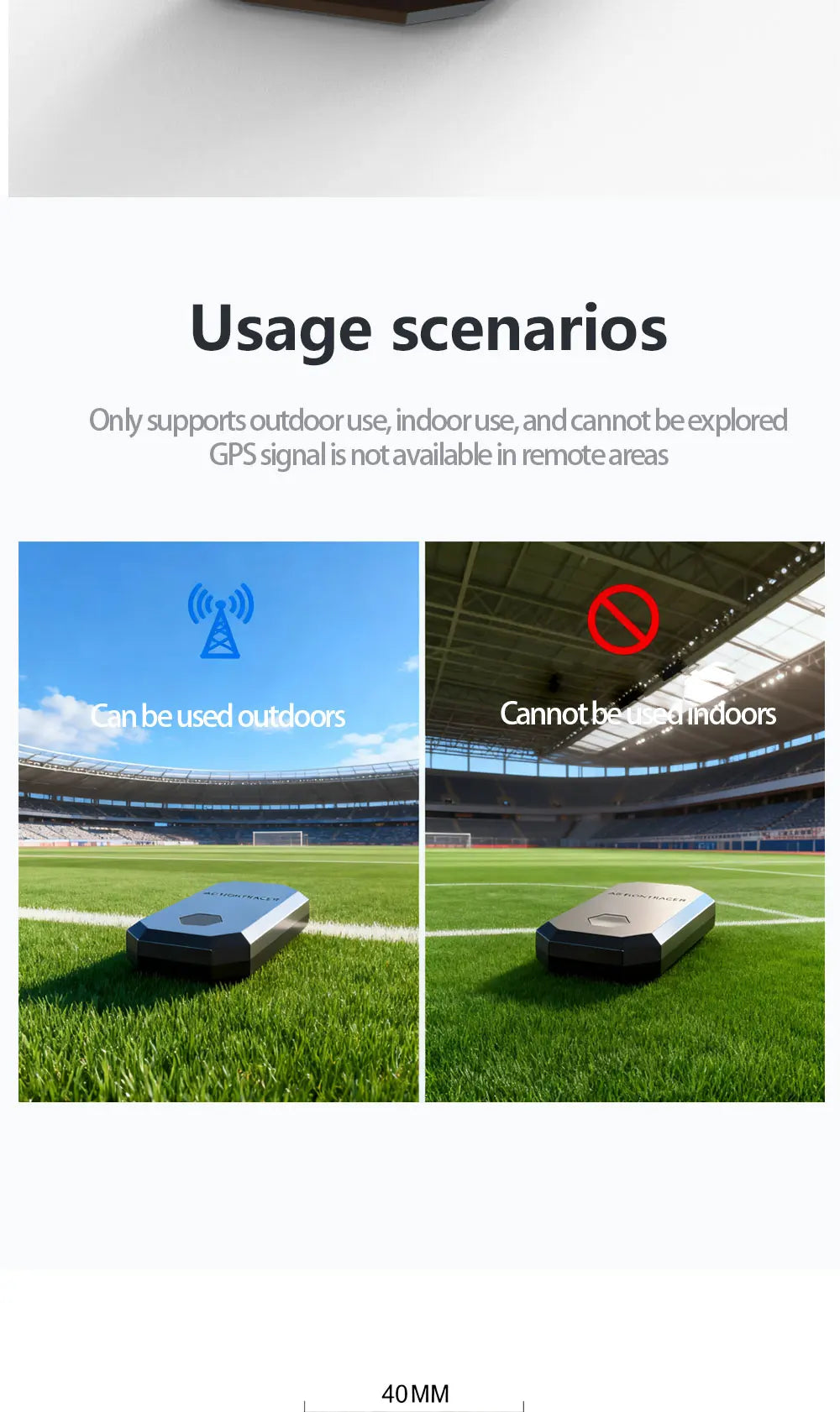 Action Tracer soccer gps tracker football heatmap trajectory with vest as statsports soccerbee