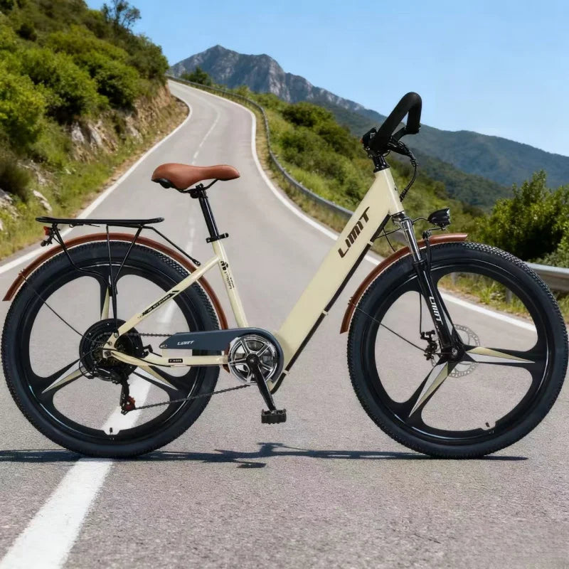 New fashionable E-bike, 26-inch urban commuter electric bicycle for adults, 400W brushless motor, 48V20AH battery electric moped
