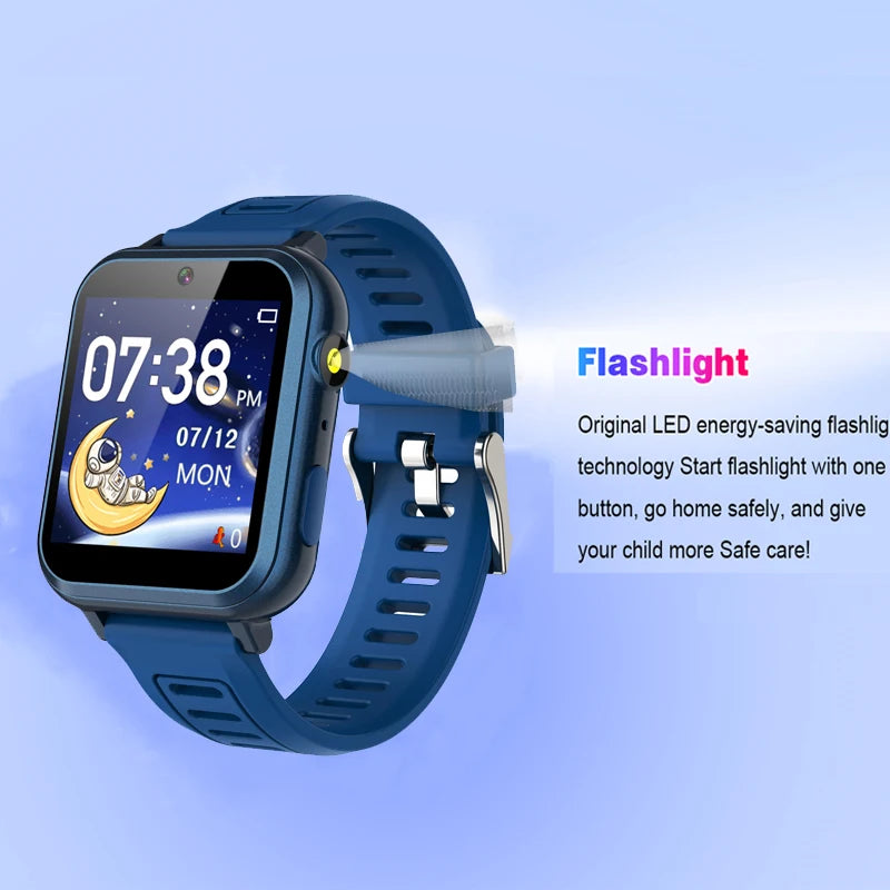 Children’s Smart Watch – 24 Games, Music Player, Pedometer, Video & Audio Recorder, Torch, Kids Wristwatch with Time Display