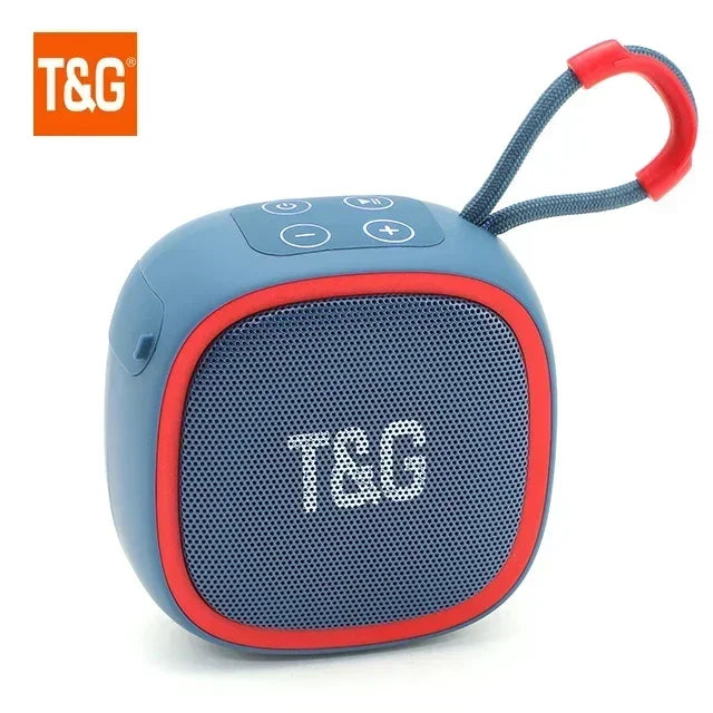 Mini Bluetooth Speaker – IPX4 Waterproof Portable Wireless Loudspeaker with TF Card, FM Radio, TWS Stereo & HiFi Sound