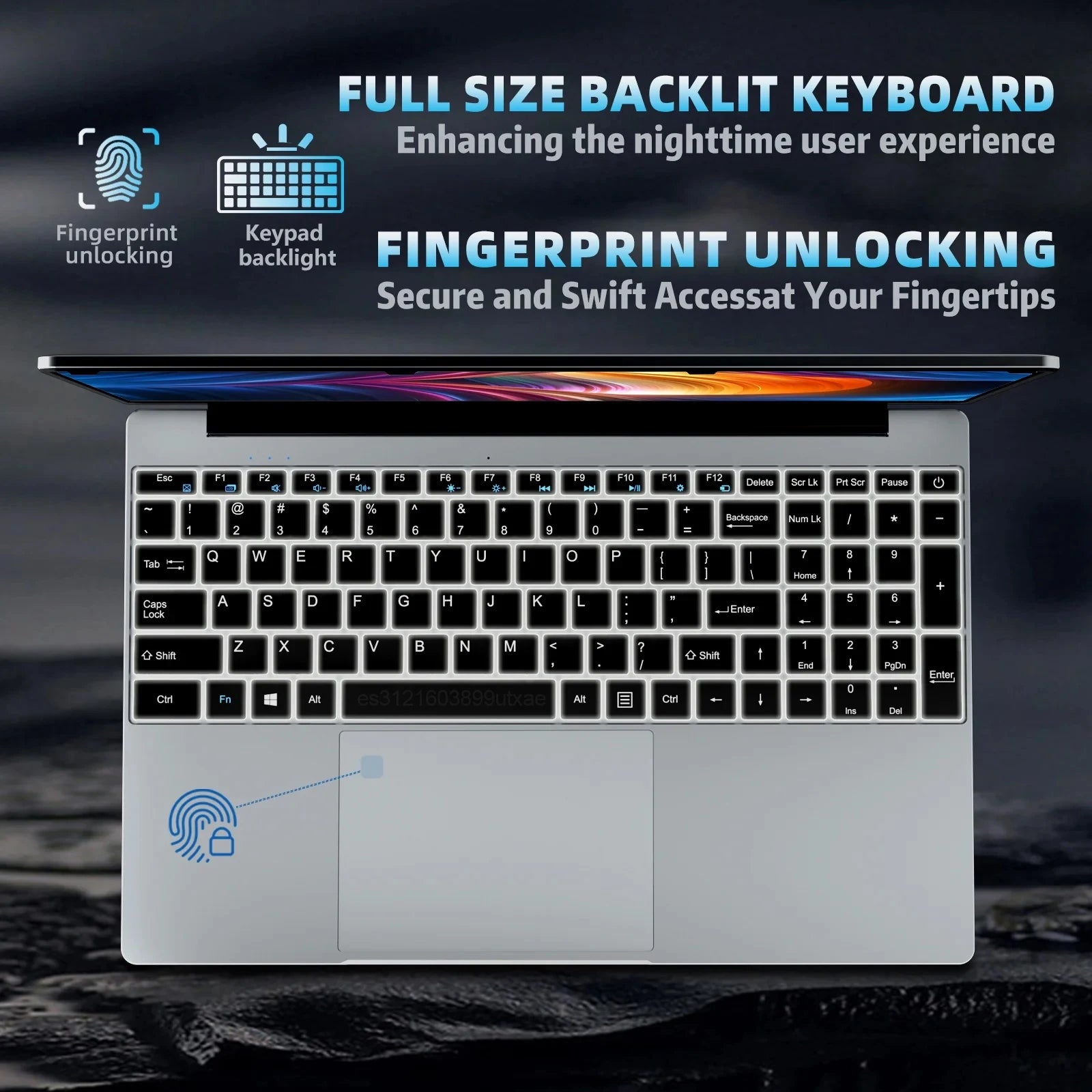 Portable 15.6" Laptop 32GB Ram DDR4 1TB 2TB SSD Windows11 Notebook Pc Gamer Intel N5095 Office Computer with Backlit Fingerprint