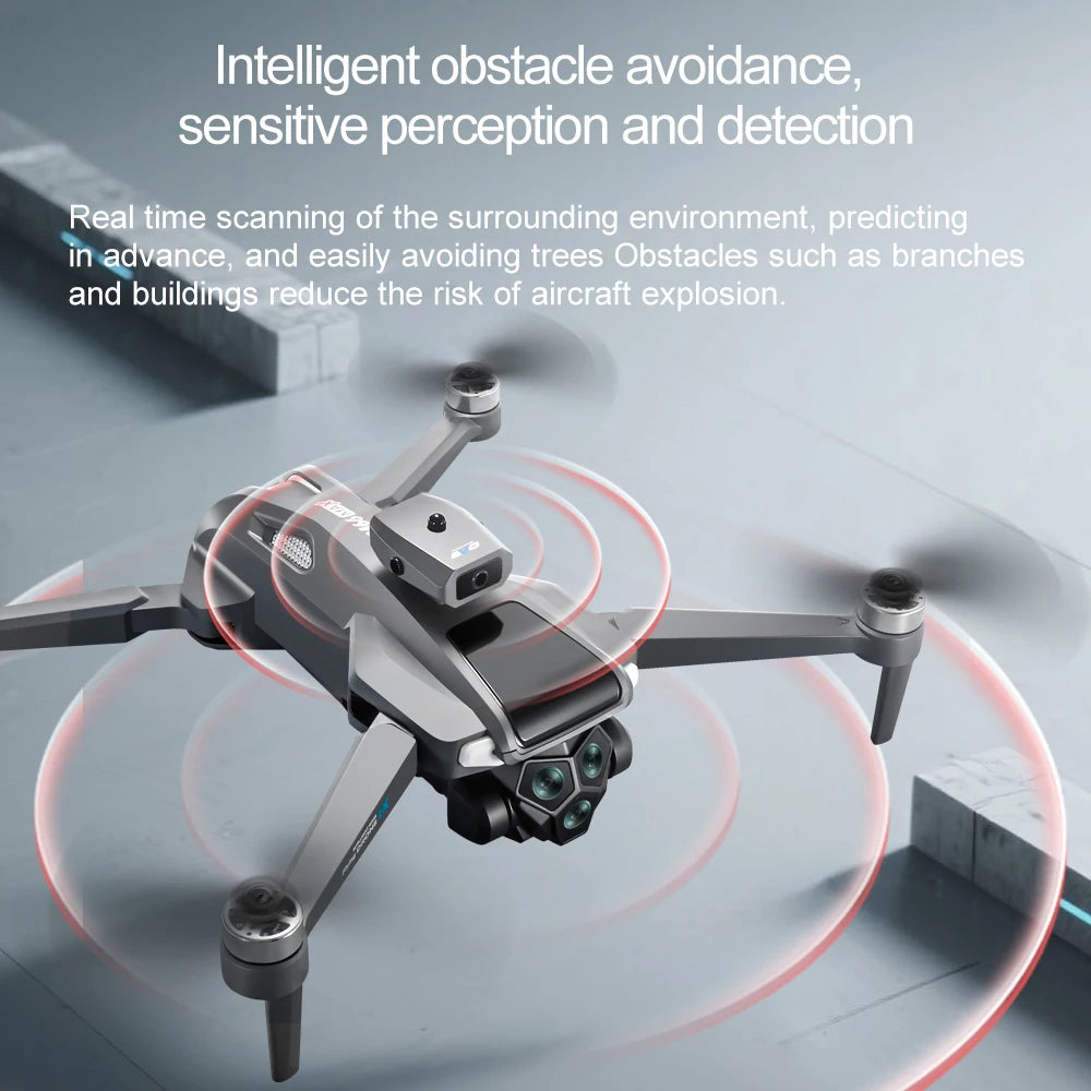 Drone Profesional 4K Dual Camera Brushless Motor Obstacle Avoidance Dron RC Helicopter Foldable Quadcopter