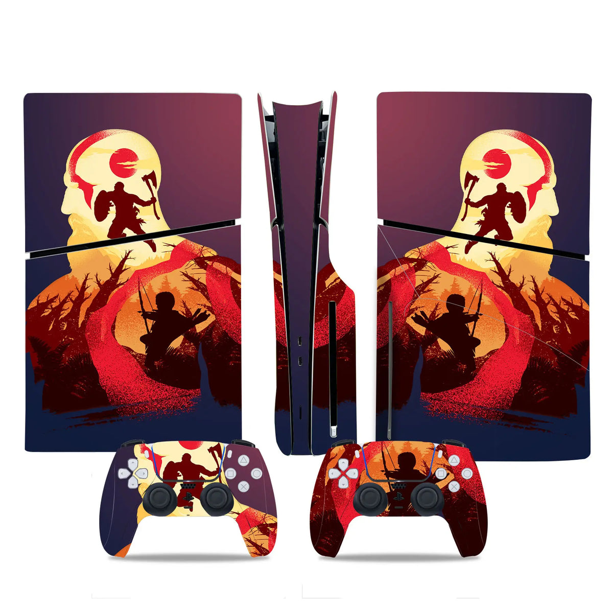 Game PS5 Slim Disc Skin Sticker Decal Cover for Console and Controllers PS5 Slim Disk Skin Sticker Vinyl