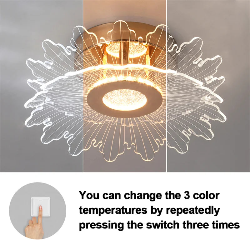 Nordic Acrylic Ceiling Lamp Suitable For Bedroom Lustre Chandeliers In Corridor Cloakroom Gold Plafonier Elegant Ceiling Lamps