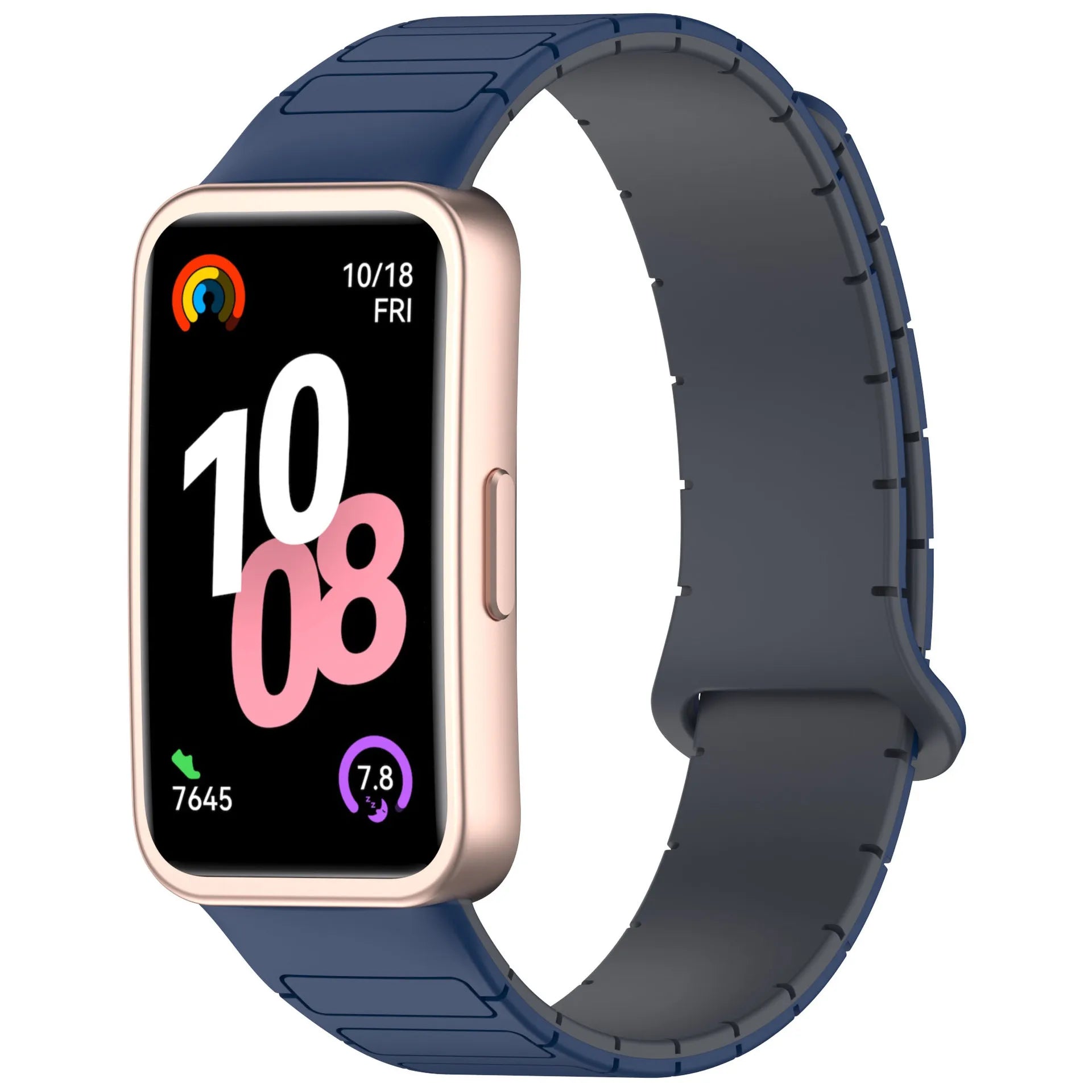 New Magnetic Silicone Strap for Huawei Watch 8/9/10 – Two-Tone Sport Band Smartwatch Accessories
