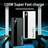 500000mAh 120W Power Bank – Fast Charging PD 20W Large Capacity Portable Battery for All Mobile Phones