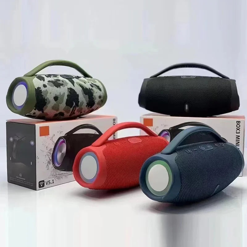 100W High-Power Bluetooth Speaker Outdoor Portable Waterproof RGB Color Light Wireless Subwoofer 360 Stereo Surround TWS Speaker