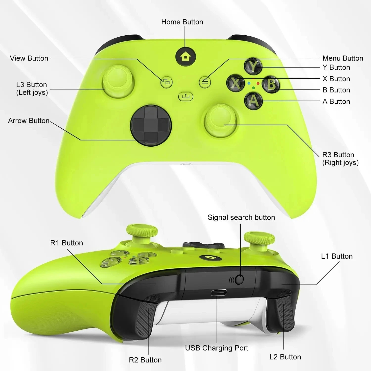 Game Controller for xbox one xbox series x/s wireless bluetooth joystick for pc handheld game players gamepads gaming keyboard