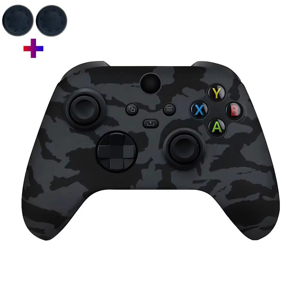 Gamepad Cases Soft Silicone Cover Anti-slip Protective Skin Case For Xbox Series X/S Controller Joystick With 2PcsThumb Grip Cap