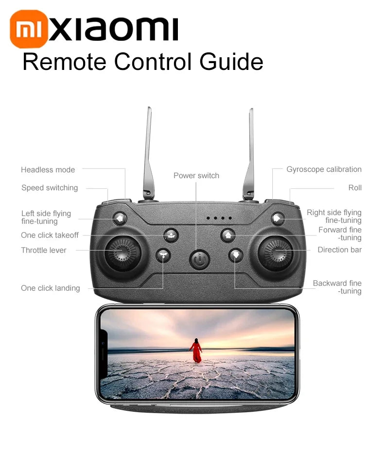 Xiaomi D88 Drone 8K Aerial HD Dual Camera Photography Intelligent Obstacle Avoidance Brushless Power 5G WIFI GPS Return VR Drone