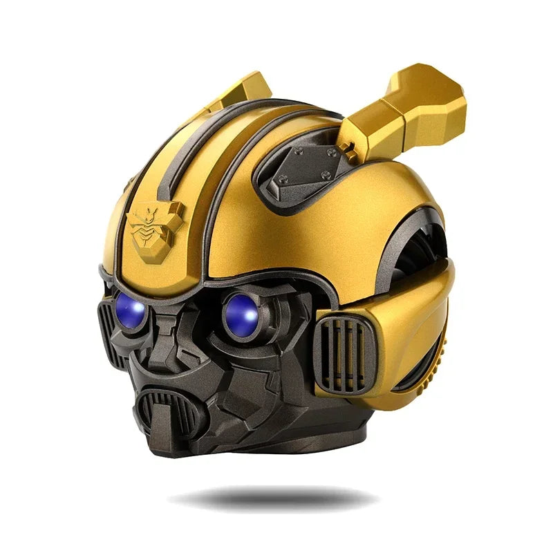 Original Transformers Bumblebee Bluetooth Speaker – Dual Speakers, Heavy Bass, LED Light, TF Card & FM Radio