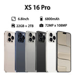 Phone Case for XS 16 Pro Global Edition – 6800mAh Battery, 22GB RAM, 2TB Storage, 6.8” HD, Dual SIM, Android 5G