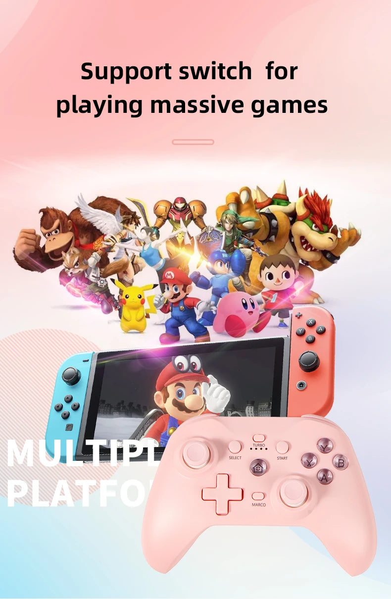 Switch gamepad  Wirelless  controller Supports Android phones/iOS/computers Win10/PS4 with dual motor vibration
