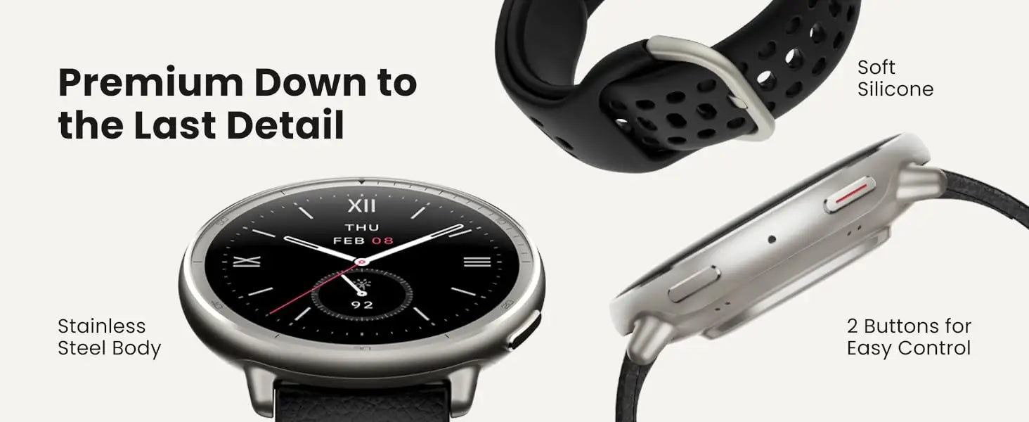 Amazfit Active 2 Smart Watch 44mm, GPS Maps with Direction, 10 Day Battery,  160+ Sport Modes, Water Resistant