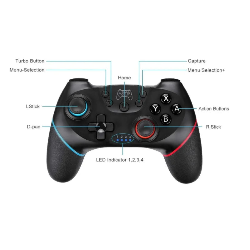 Wireless Game Controller for Switch Switch2 Lite OLED 6-Axis Vibration pro Handle NS2 Compatible with Switch pro Wireless Gaming