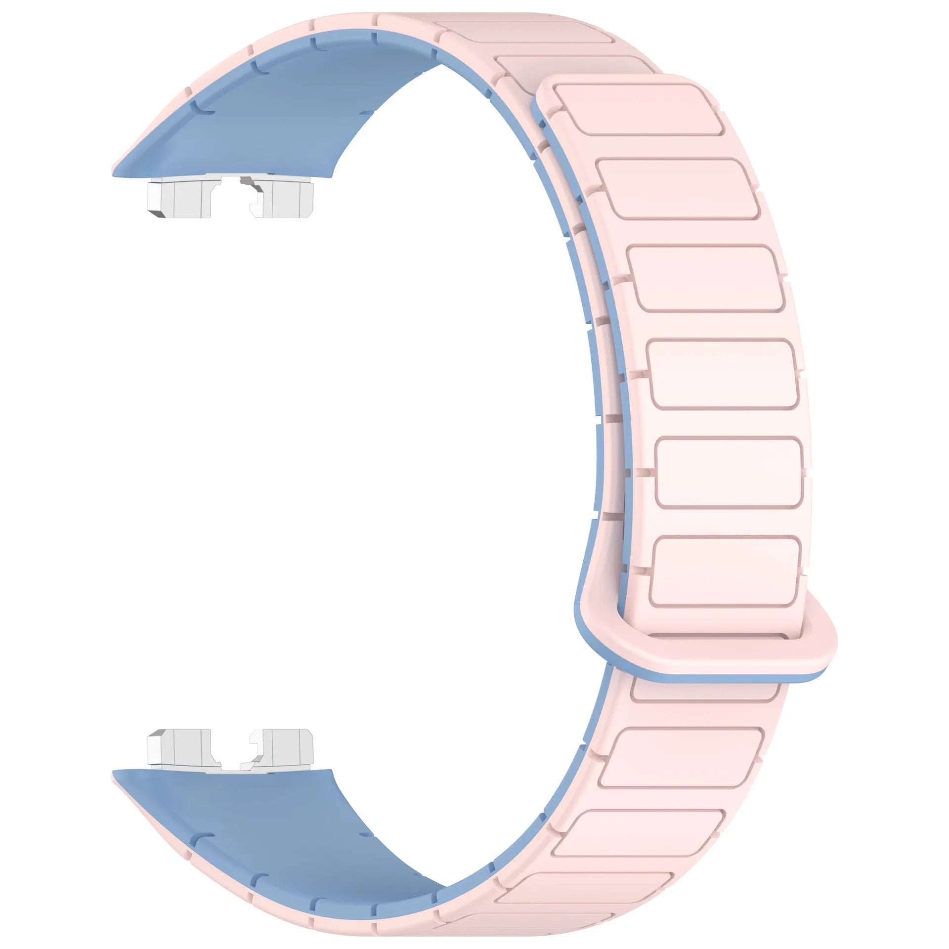 New Magnetic Silicone Strap for Huawei Watch 8/9/10 – Two-Tone Sport Band Smartwatch Accessories