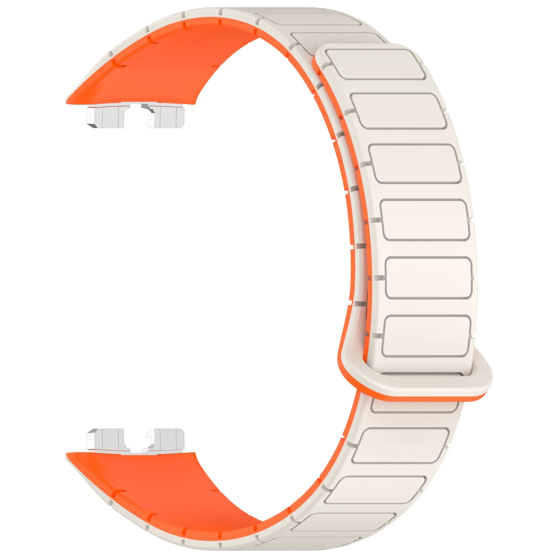 New Magnetic Silicone Strap for Huawei Watch 8/9/10 – Two-Tone Sport Band Smartwatch Accessories