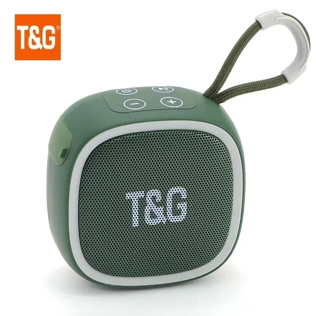 Mini Bluetooth Speaker – IPX4 Waterproof Portable Wireless Loudspeaker with TF Card, FM Radio, TWS Stereo & HiFi Sound