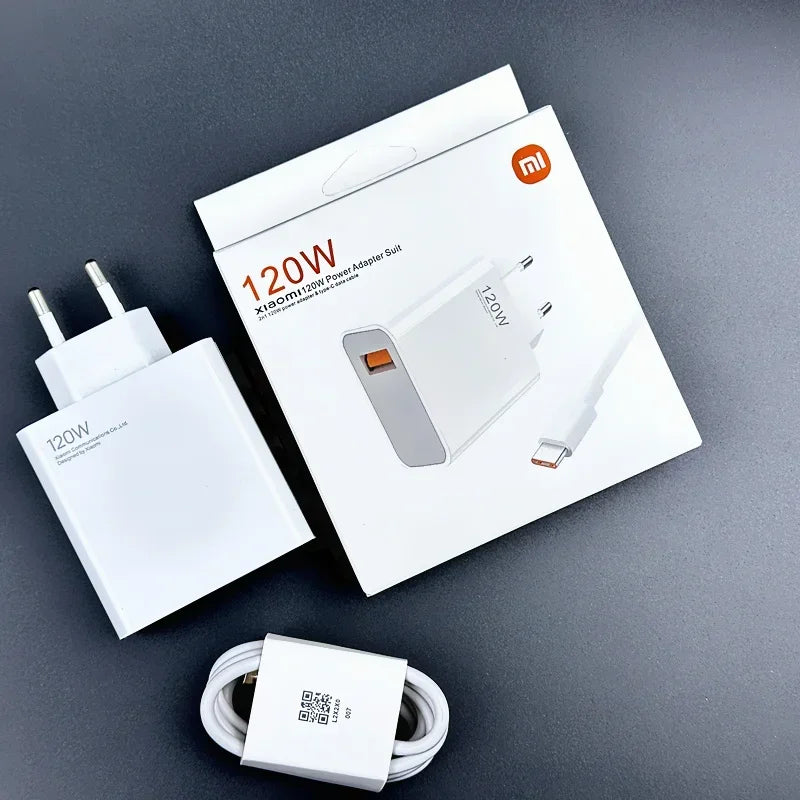 Original Xiaomi 120W Turbo Charger Fast Gan Type C 6A Charging Power Adapter Usb Cable For Mi 13 Ultra 12T Pro 11T RedMi Note 13