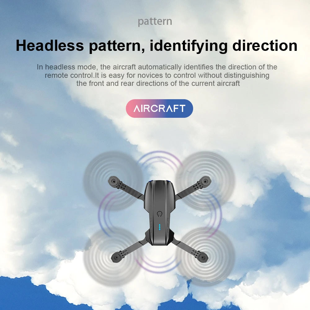 2024 New Drone With 4K Professional Camera High-Definition Dual Camera Lens Long Battery Life LED Night Flight Lights Toy Gift