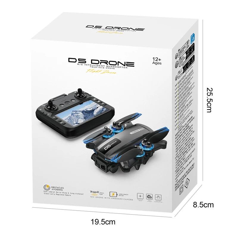 2026 NEW D5 Drones 4K HD Professional Remote Control Helicopter Plane RC Dron With Screen obstacle avoidance FPV Quadcopter Toys