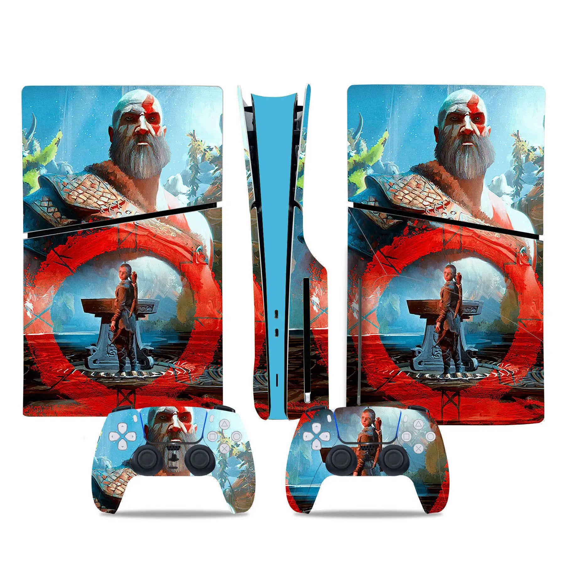 Game PS5 Slim Disc Skin Sticker Decal Cover for Console and Controllers PS5 Slim Disk Skin Sticker Vinyl
