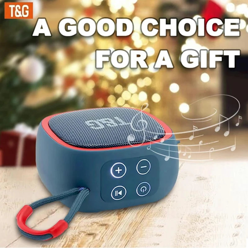 Mini Bluetooth Speaker – IPX4 Waterproof Portable Wireless Loudspeaker with TF Card, FM Radio, TWS Stereo & HiFi Sound