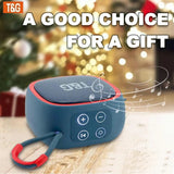 Mini Bluetooth Speaker – IPX4 Waterproof Portable Wireless Loudspeaker with TF Card, FM Radio, TWS Stereo & HiFi Sound