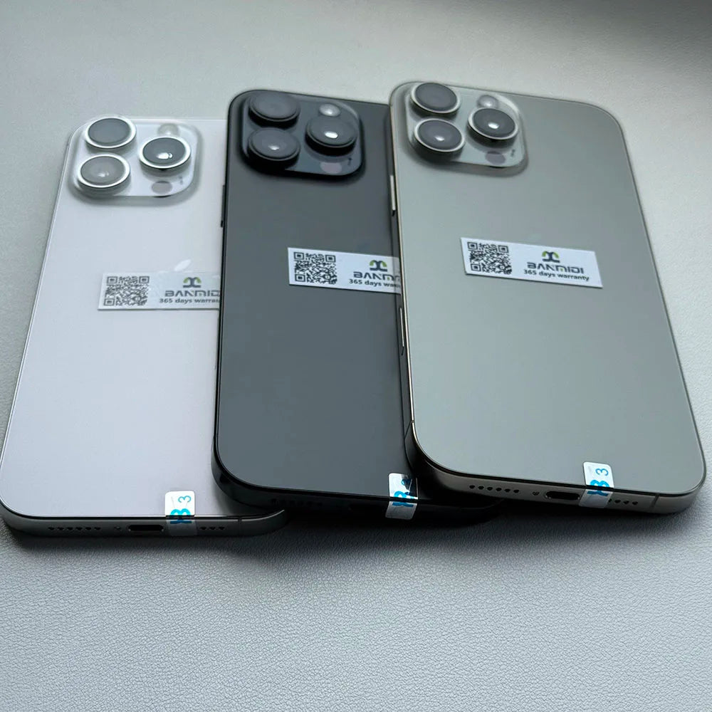 Refurbished iPhone 16 Pro Max (US Model) - Dual eSIM | 256GB/512GB | Titanium | 100% Original