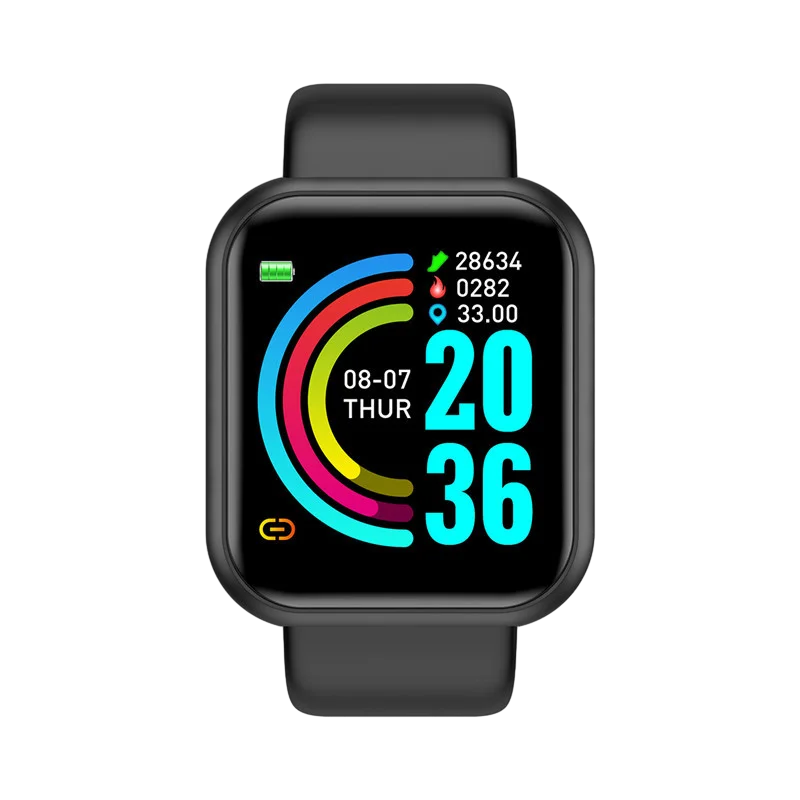 Smart Watch for Men & Women – Fitness Smart Band with Sport Mode, Music Control, Calorie & Distance Tracking, Message Reminder for Android & iOS