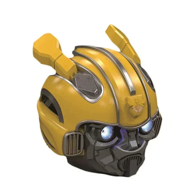 Original Transformers Bumblebee Bluetooth Speaker – Dual Speakers, Heavy Bass, LED Light, TF Card & FM Radio
