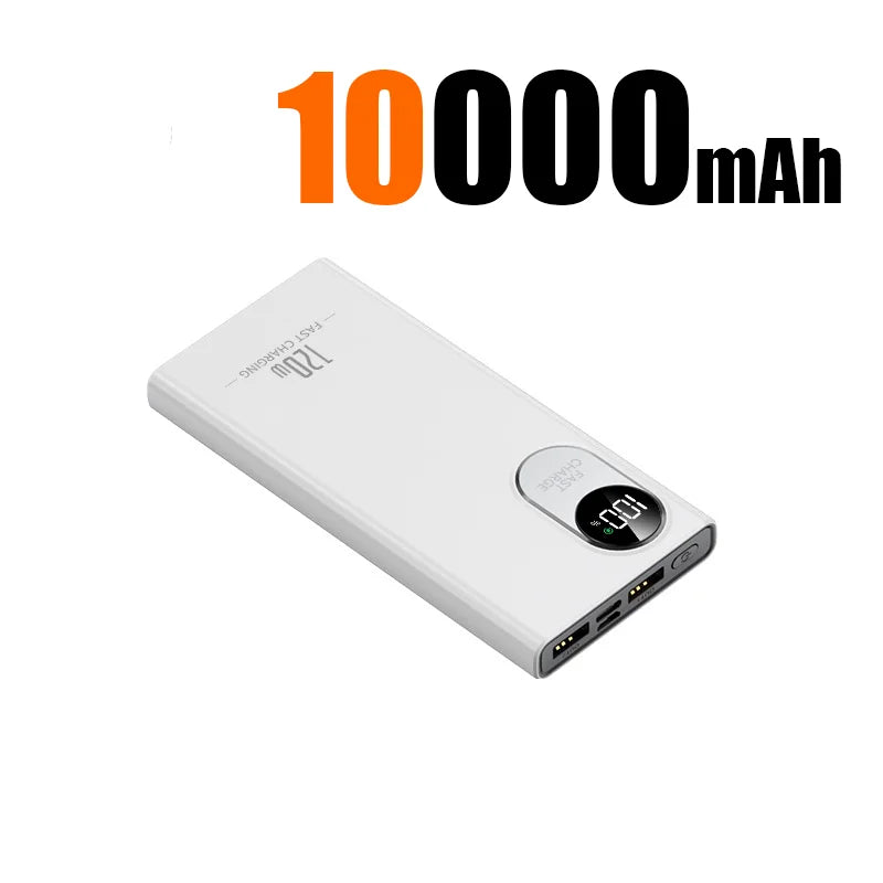 2026 New 500000mAh Power Bank – 120W Super Fast Charging Portable Battery with Digital Display for All Phones