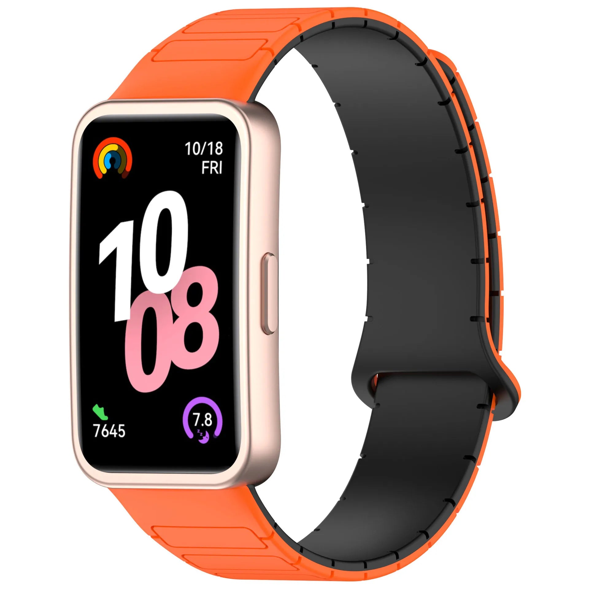 New Magnetic Silicone Strap for Huawei Watch 8/9/10 – Two-Tone Sport Band Smartwatch Accessories