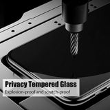 Anti-Spy Tempered Glass Privacy Screen Protector for iPhone 17/16/15/14/13/12/11 Pro Max, SE, 7, 8 Plus, XR & Mini