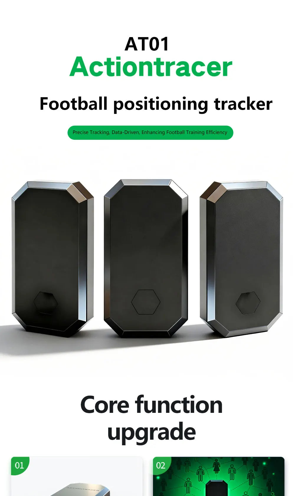 Action Tracer soccer gps tracker football heatmap trajectory with vest as statsports soccerbee