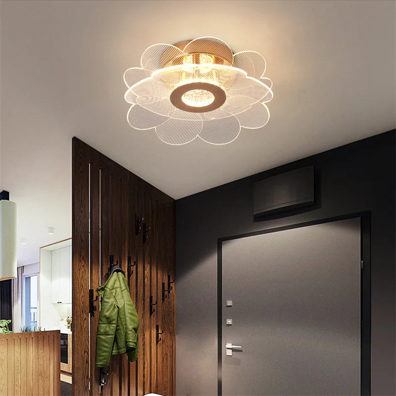 Nordic Acrylic Ceiling Lamp Suitable For Bedroom Lustre Chandeliers In Corridor Cloakroom Gold Plafonier Elegant Ceiling Lamps