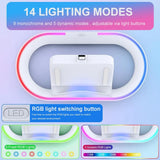 Charging Dock Station for Playstation Portal Remote Player Charger Stand for Ps Portal with RGB Light and USB C Charging Cable