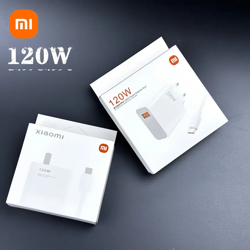 Original Xiaomi 120W Turbo Charger Fast Gan Type C 6A Charging Power Adapter Usb Cable For Mi 13 Ultra 12T Pro 11T RedMi Note 13