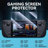 Steam Deck/Steam Deck Oled Tempered Glass Screen Protector 2.5D Curved Edge 9H Hardness Shatterproof Anti-Scratch HD Bubble-Free
