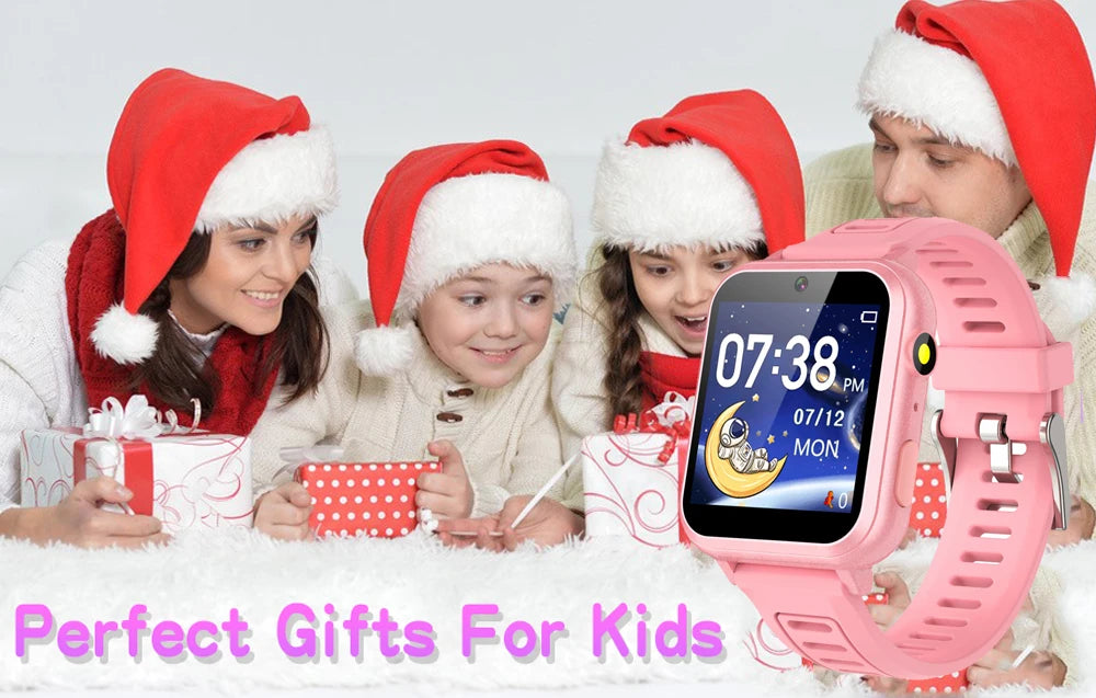 Children’s Smart Watch – 24 Games, Music Player, Pedometer, Video & Audio Recorder, Torch, Kids Wristwatch with Time Display