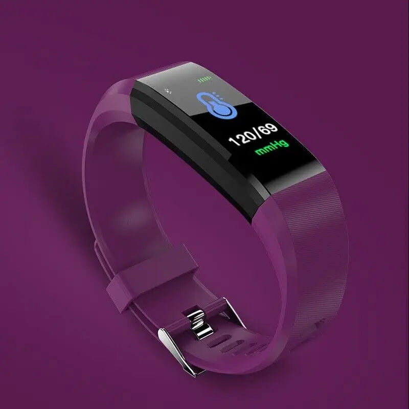 115Plus Kids Smartwatch – Bluetooth 4.0 Touch Sports Bracelet Fitness Tracker for iOS & Android