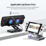 Steam Deck Dock with Dual Fans 4K 60Hz HDMI 100W Fast Charging Gigabit Ethernet Hub All-in-One Cooling Stand for Steam Deck