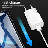 Fast Charging Adapter & Type‑C Cable for Huawei P30 Lite, P40 Pro, P20 Lite, Honor 10i, Nova 5/8X/9X, P Smart & Y Series