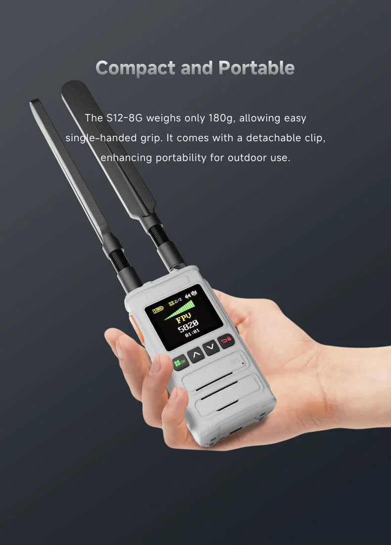 New Skydroid S12-8G Long Range Drone with 8GHz Detection System, 15-Hour Flight Time, 5km Effective Range, Easy One-Handed Grip